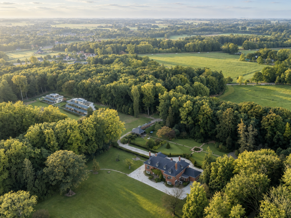 Overzichtsfoto Landgoed de Hulst Buitenplaats de Hulst